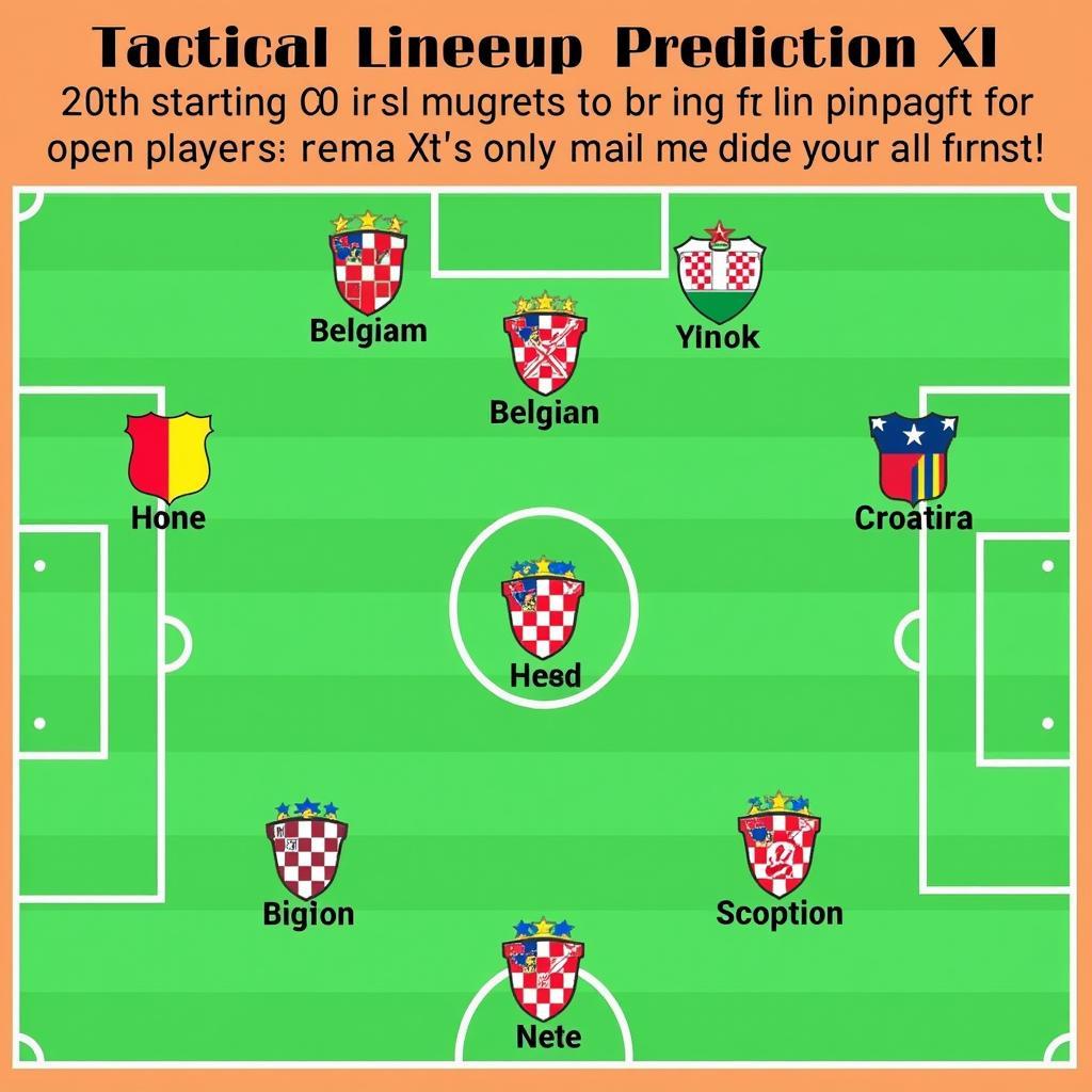 Dự đoán đội hình ra sân Bỉ vs Croatia