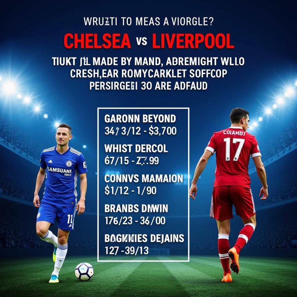 Dự đoán kết quả Chelsea Liverpool