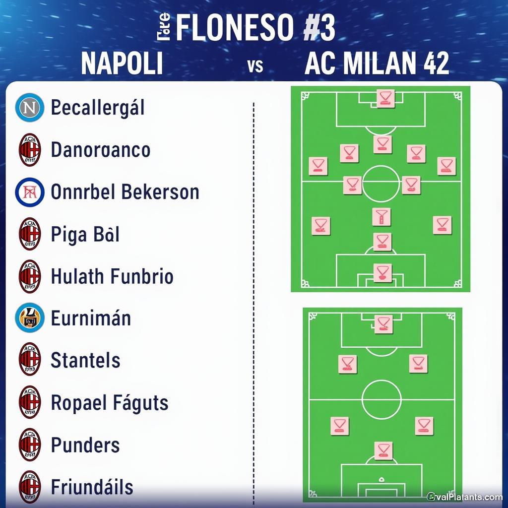 Dự đoán đội hình ra sân và kết quả tỷ số Napoli vs AC Milan