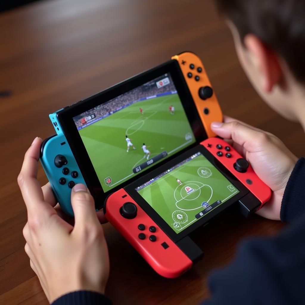 Chơi FIFA 19 trên Switch ở chế độ Tabletop