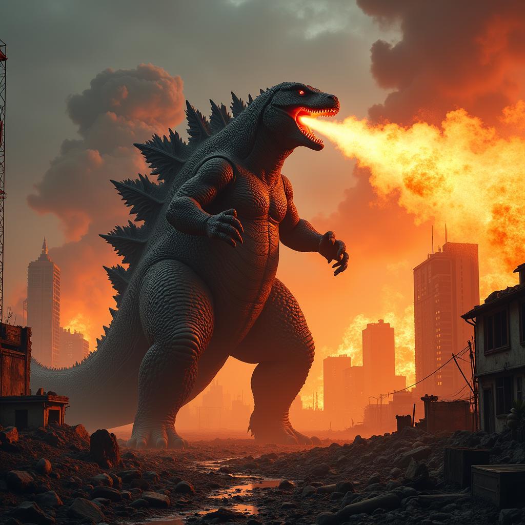 Godzilla phun lửa