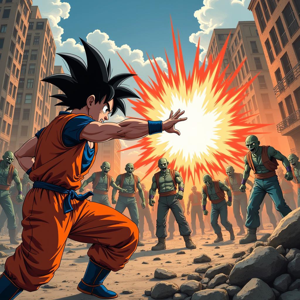 Goku Chiến Đấu Zombie