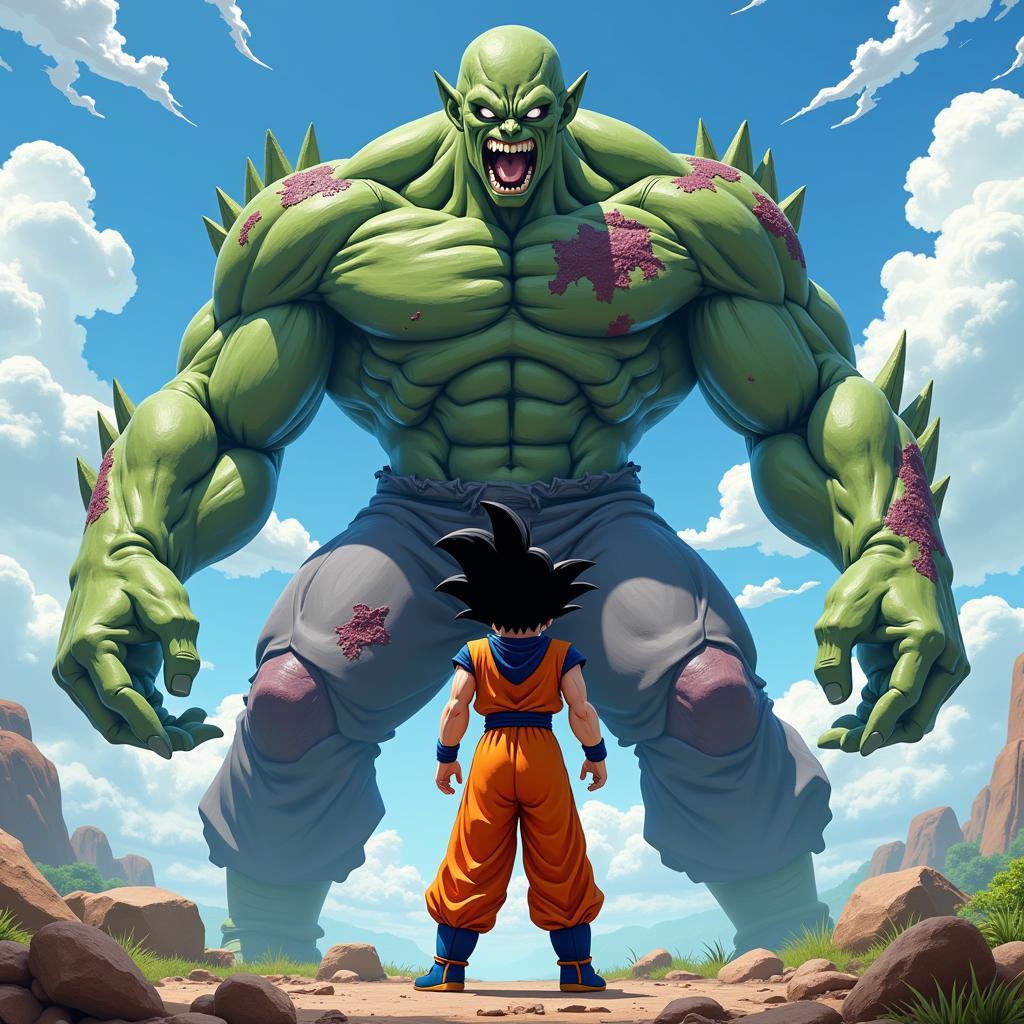 Goku Đối Đầu Zombie Khổng Lồ