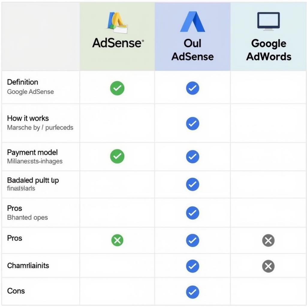 So sánh Google Adsense vs Adwords