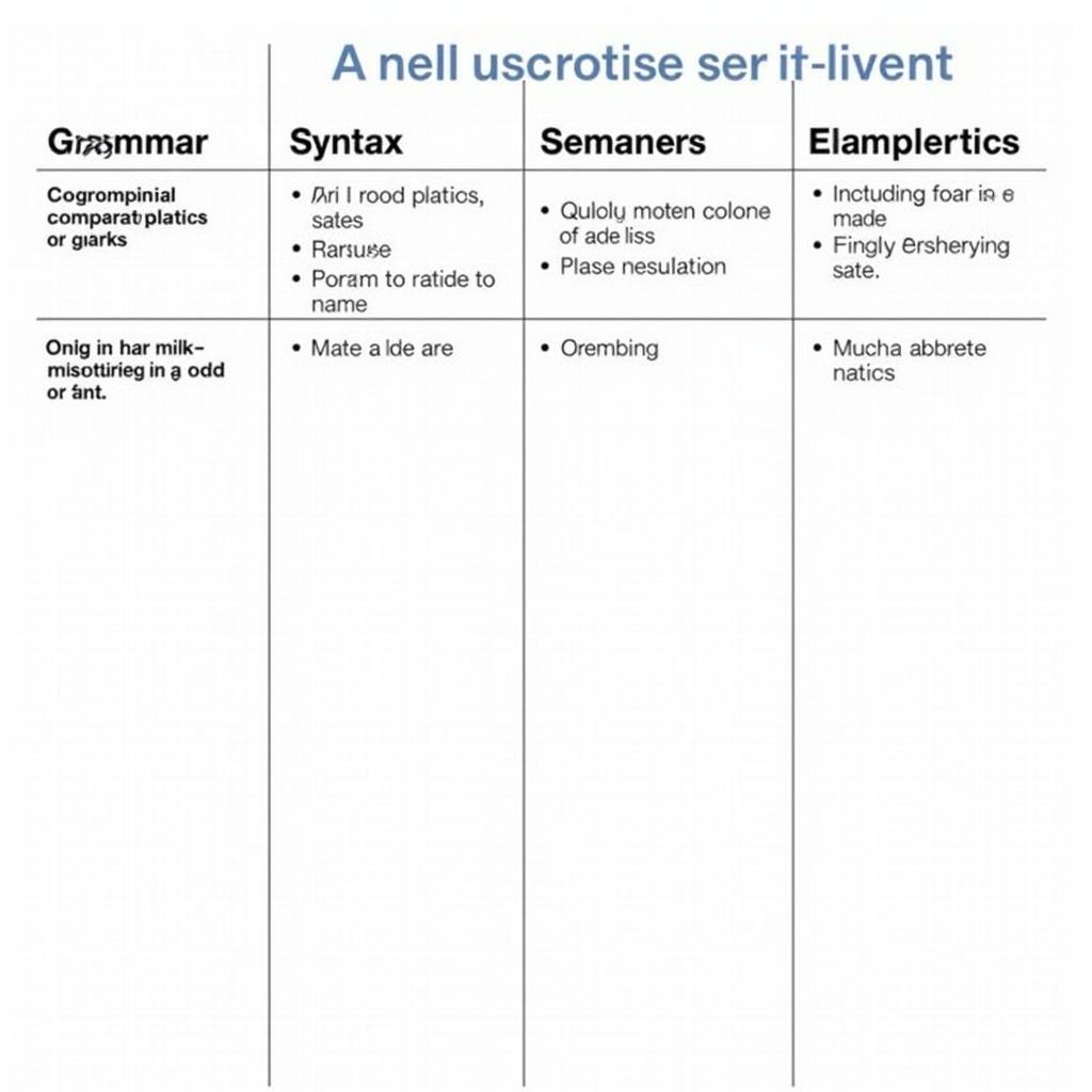 Phân biệt Grammar, Syntax và Semantics