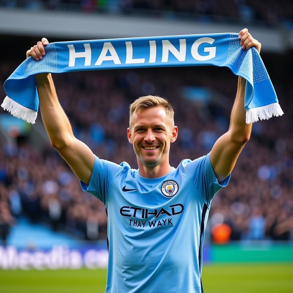 Haaland gia nhập Man City