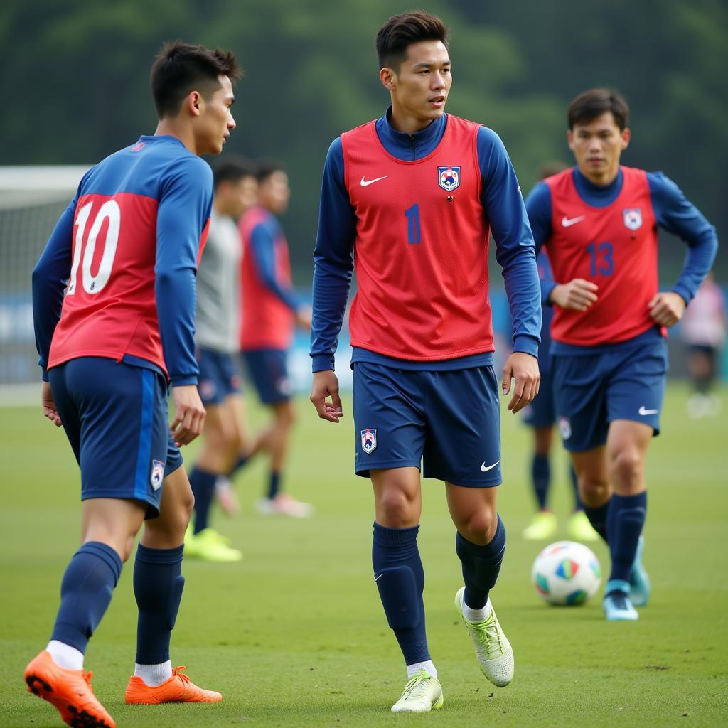 South Korea training session