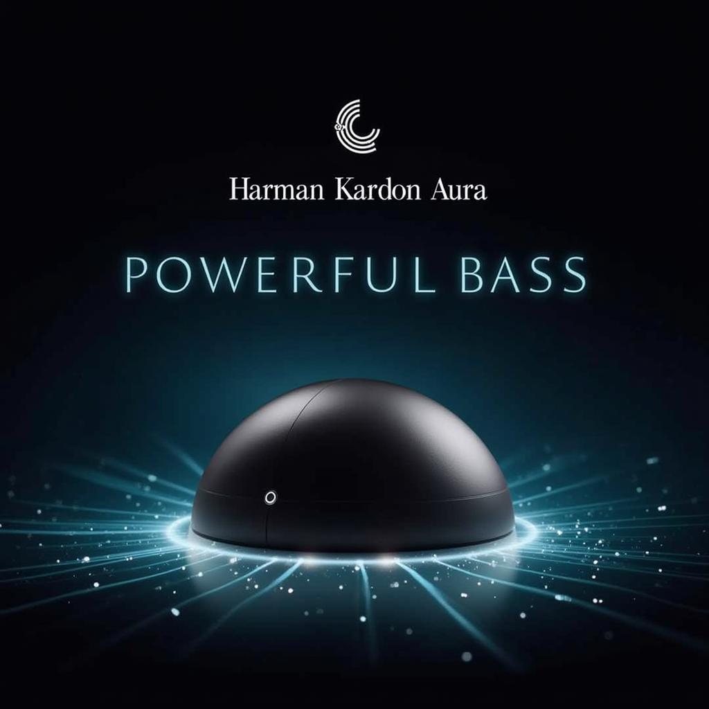 Loa Harman Kardon Aura với âm bass sâu lắng, mạnh mẽ