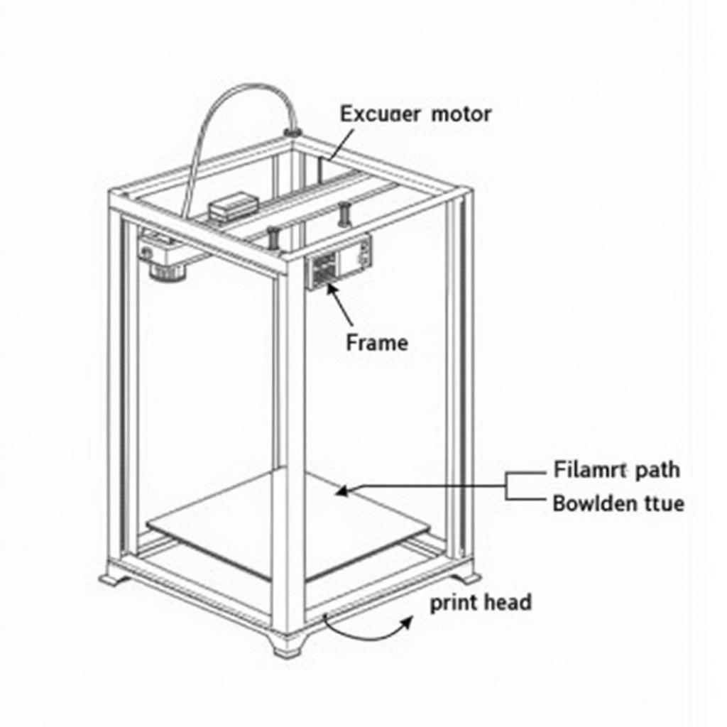 Hệ Thống In 3D Sử Dụng Bowden Extruder