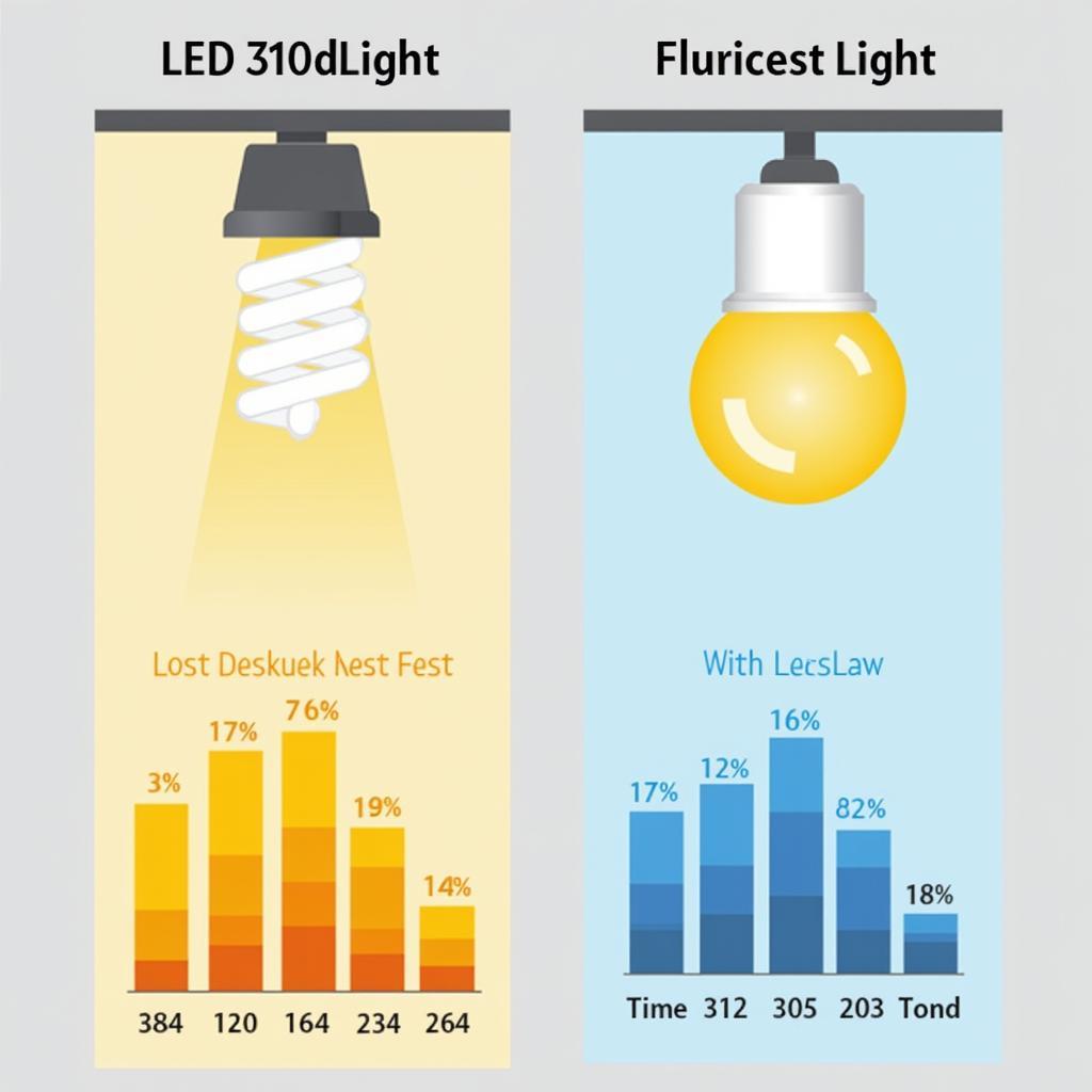 So sánh hiệu suất năng lượng giữa đèn LED và đèn huỳnh quang