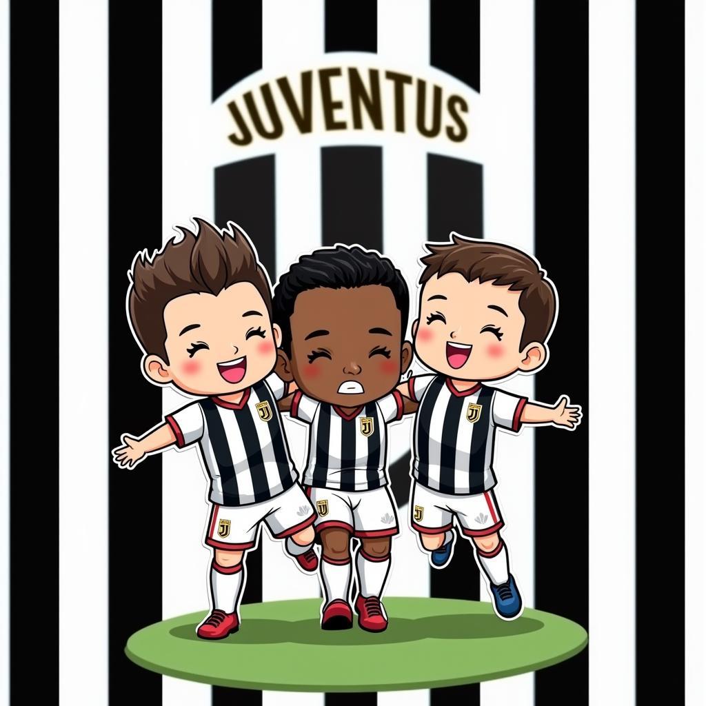 Hình nền điện thoại chibi Juventus