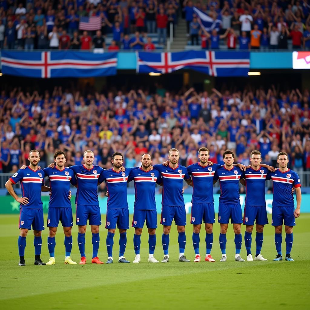 Đội hình Iceland ra sân