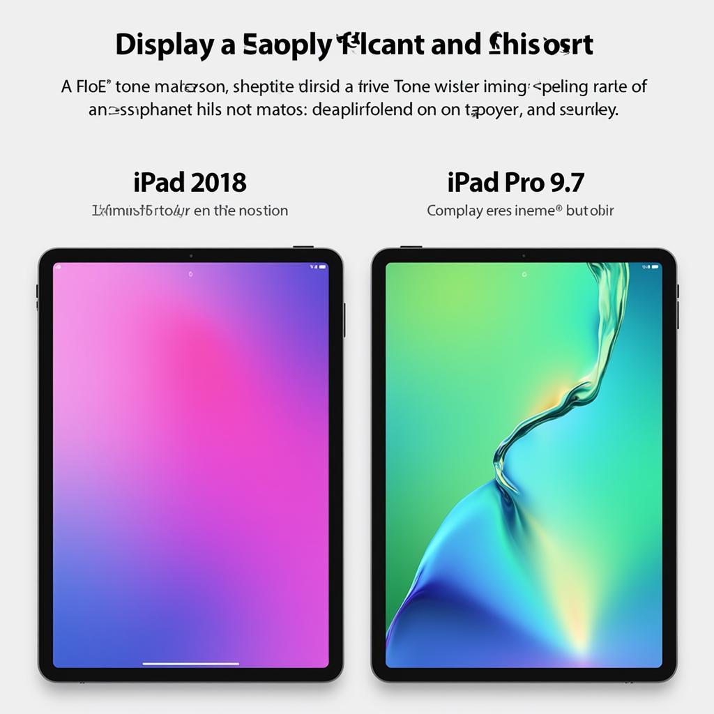 So sánh màn hình và âm thanh iPad 2018 và iPad Pro 9.7 inch