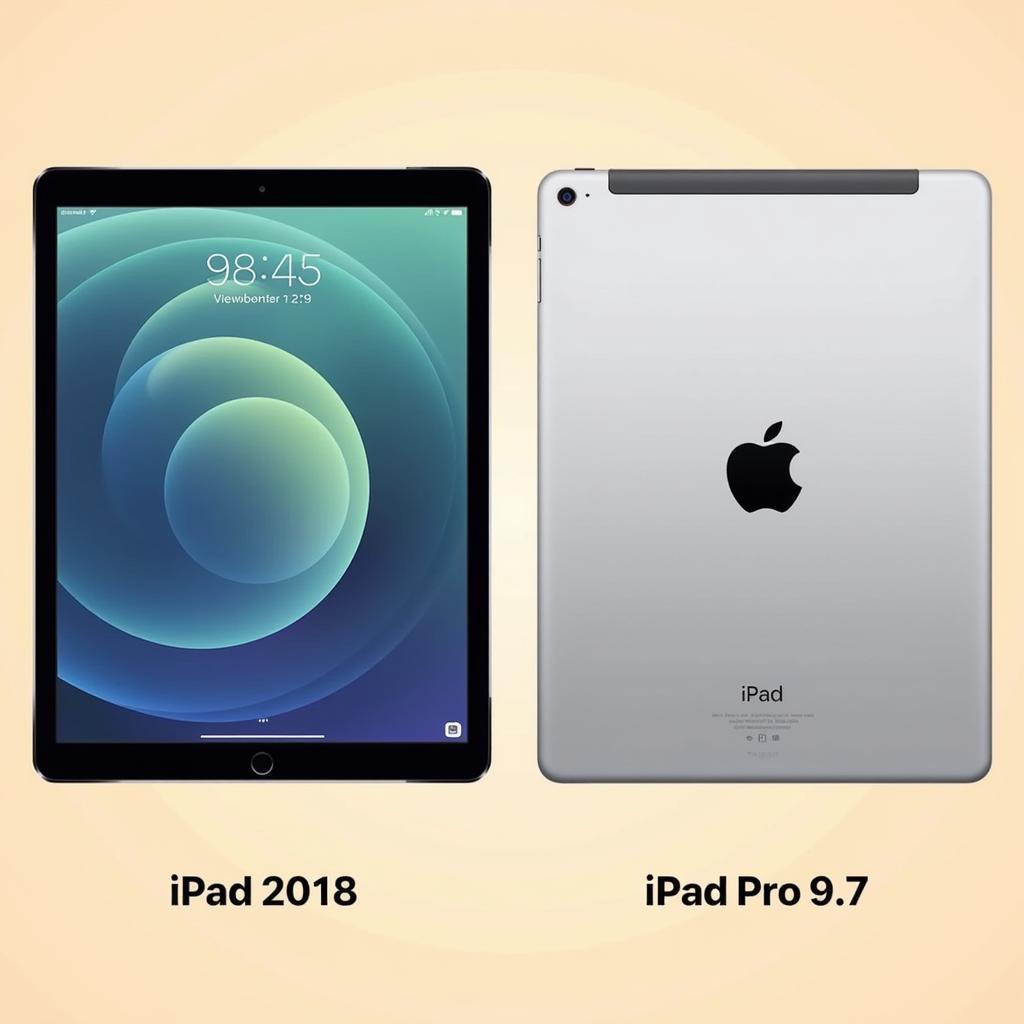 So sánh thiết kế iPad 2018 và iPad Pro 9.7 inch