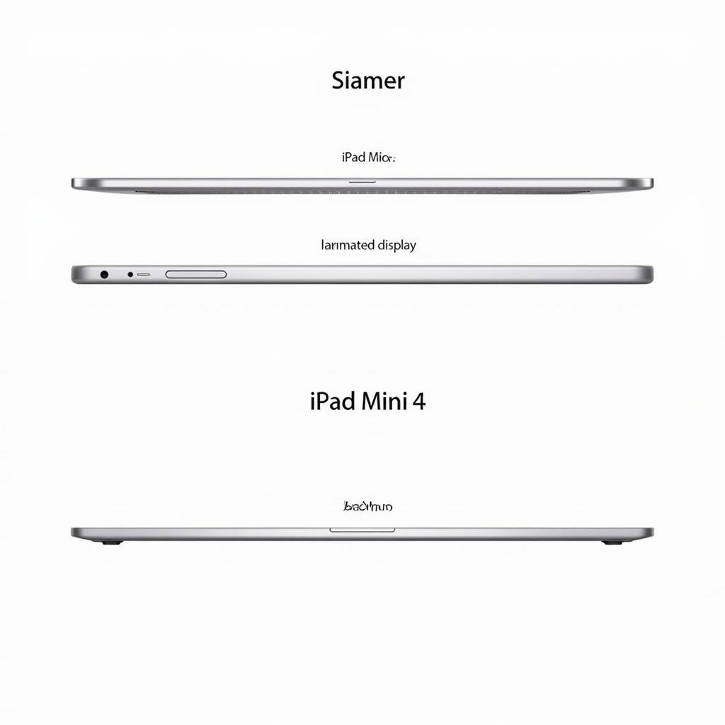 iPad Mini 2 và iPad Mini 4: So sánh thiết kế