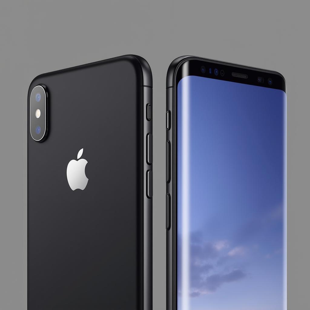 So sánh thiết kế iPhone X và Samsung Galaxy S9 Plus