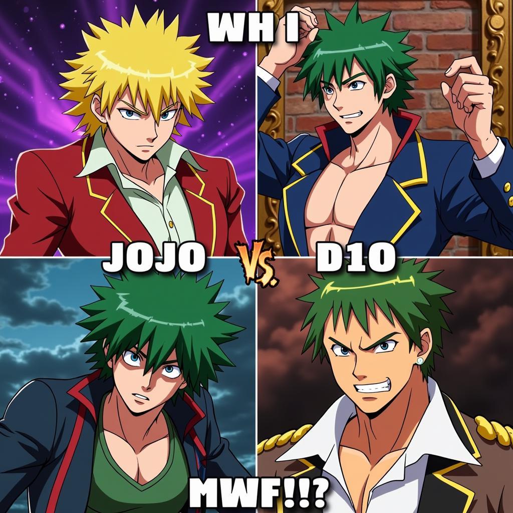 Sức hút của JoJo vs Dio Meme