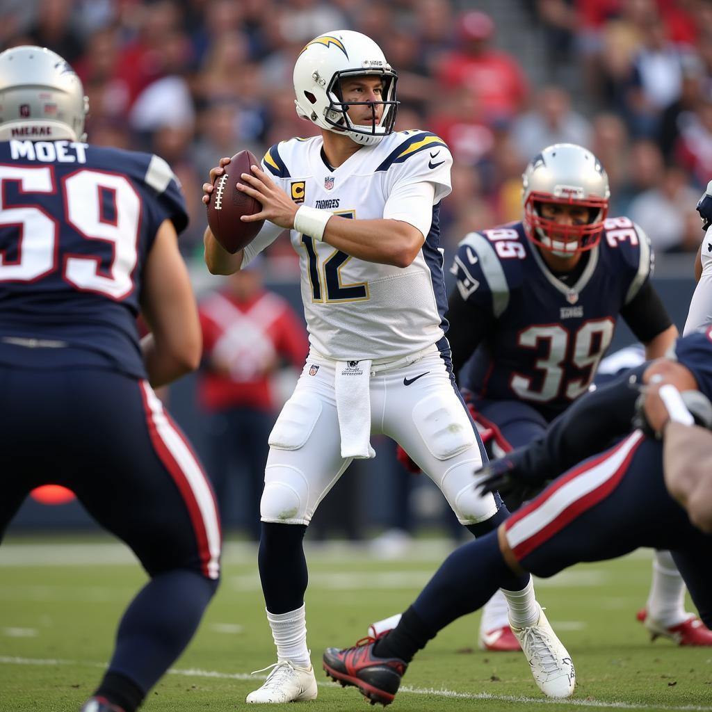 Justin Herbert đối mặt hàng thủ Patriots