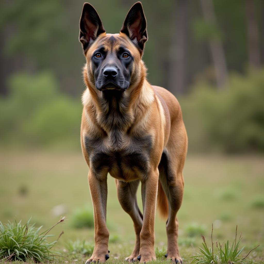 Kangal dog standing guard