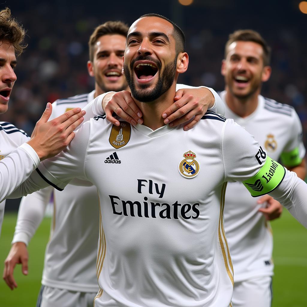 Đội trưởng Real Madrid, Karim Benzema dẫn dắt hàng công