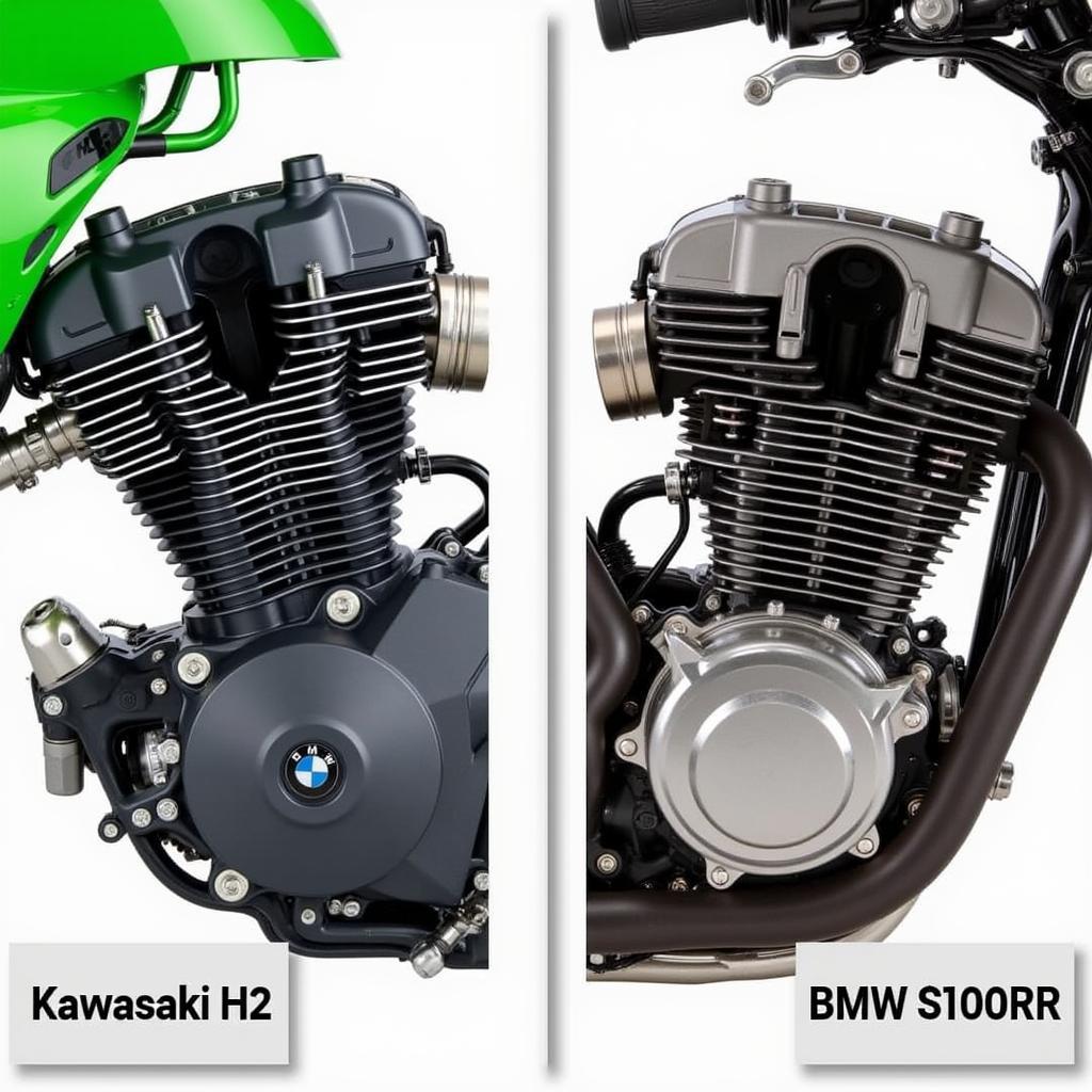 Kawasaki H2 và BMW S1000RR: So sánh động cơ