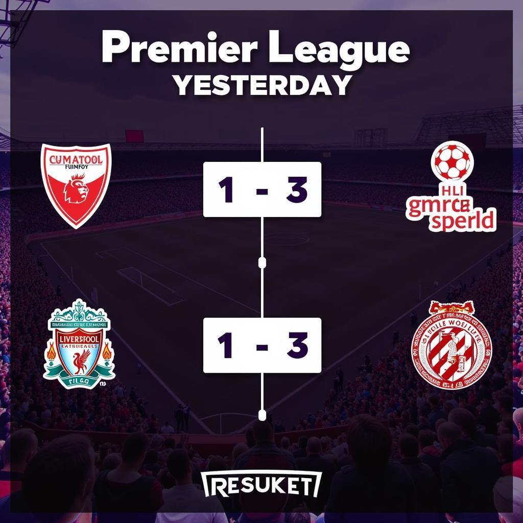 Premier League results yesterday