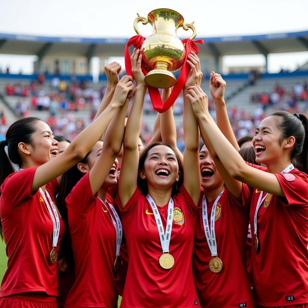 Vietnam Women's Football Team Wins Sea Games 32