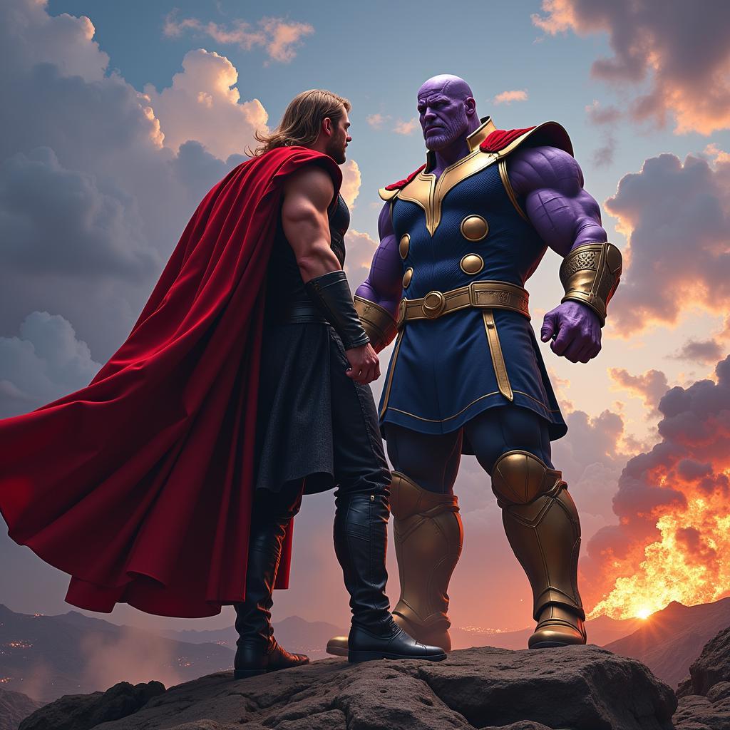 Thor vs Thanos: Cuộc Đối Đầu Kinh Điển Của Vũ Trụ Điện Ảnh Marvel