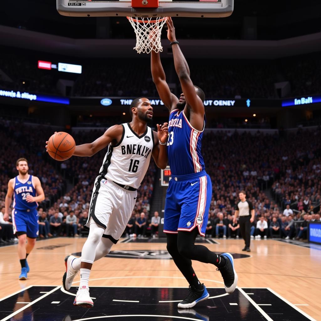 Kevin Durant đối đầu Joel Embiid