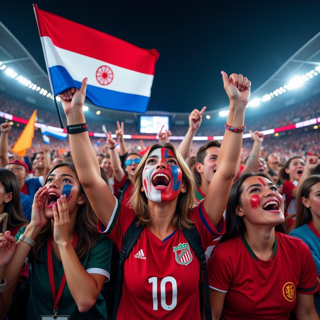 Khán giả cổ vũ World Cup 2022