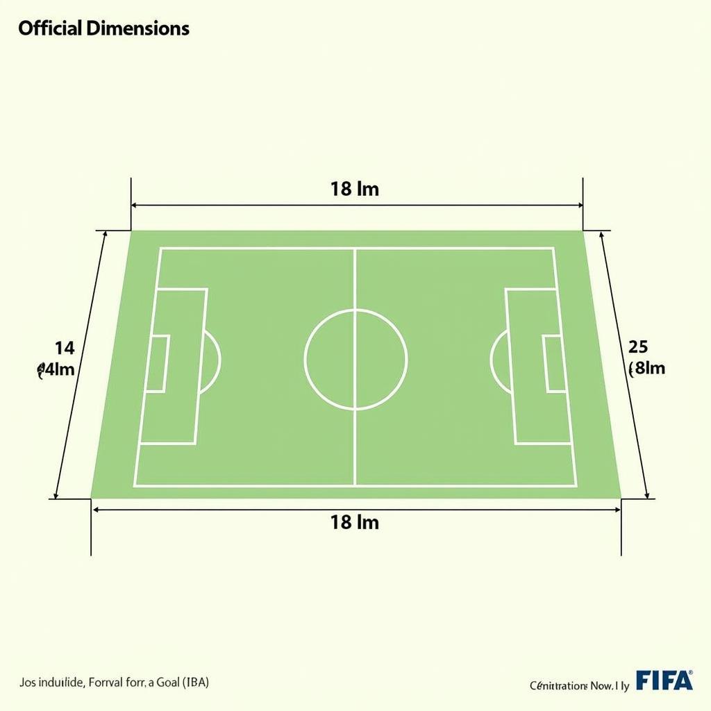 Kích thước khung thành bóng đá 11 người theo tiêu chuẩn FIFA