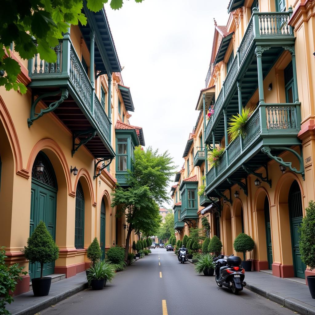 Kiến trúc Pháp cổ điển tại French Quarter Hanoi