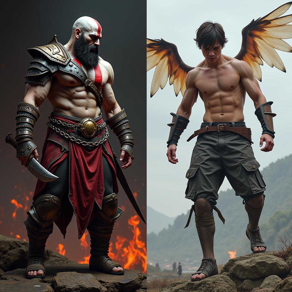 Kratos và Icarus: Hai hình tượng đối lập