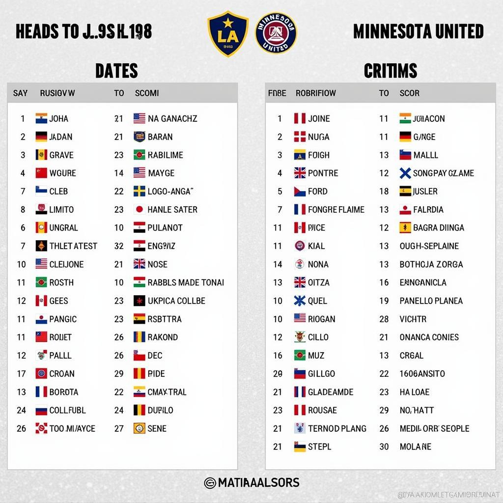 Lịch sử đối đầu giữa LA Galaxy và Minnesota United