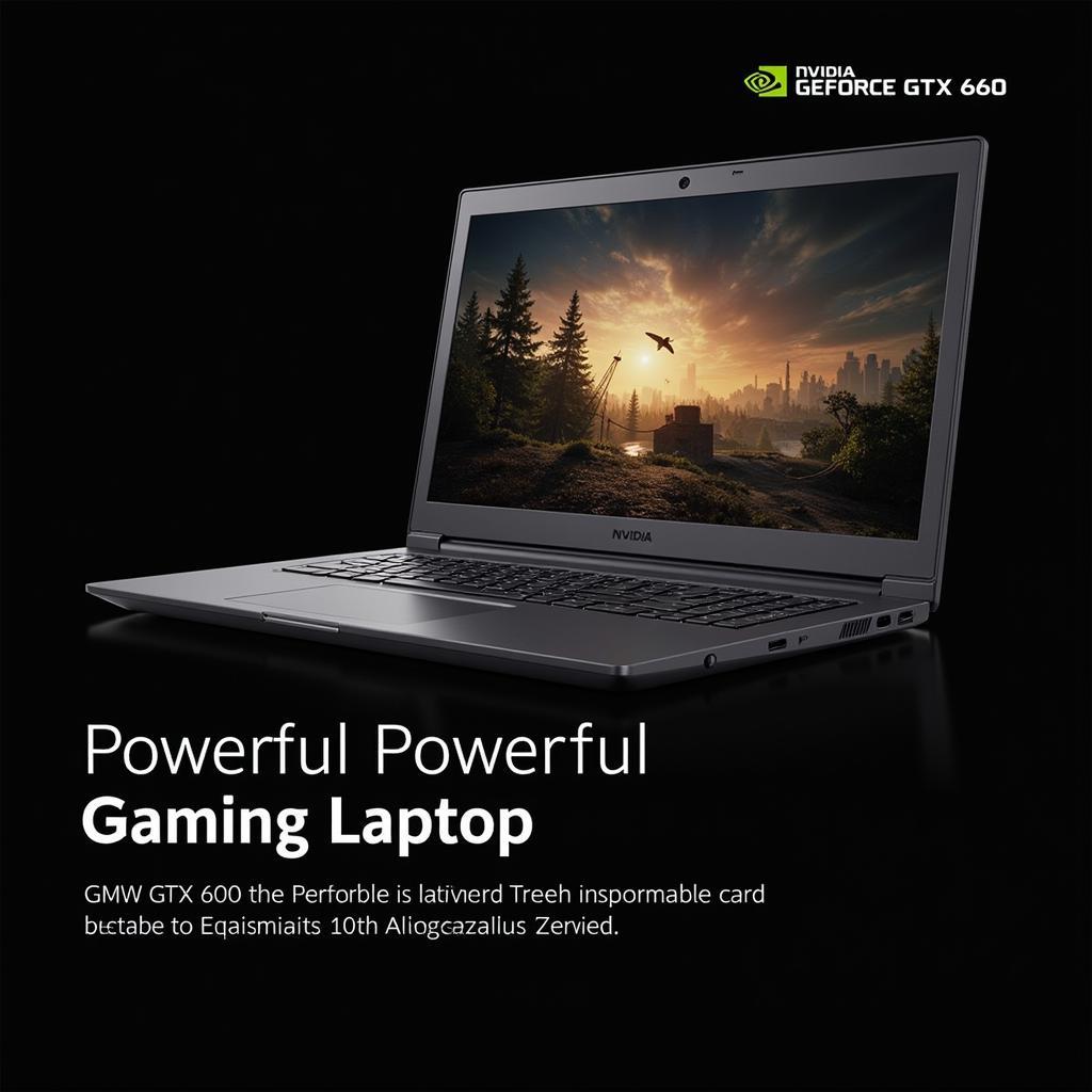 Laptop gaming sử dụng card đồ họa GTX 660