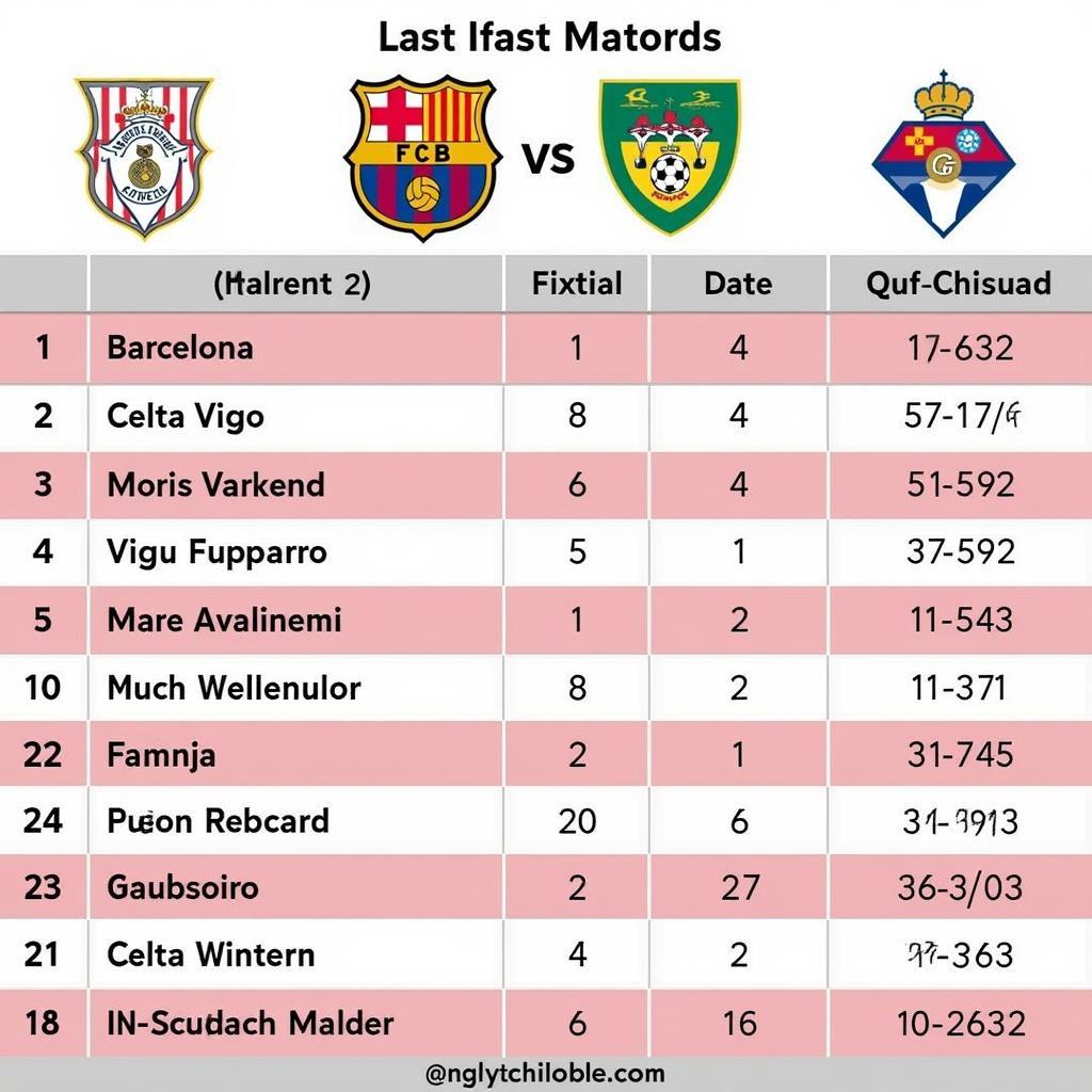 Lịch sử đối đầu Barca vs Celta Vigo