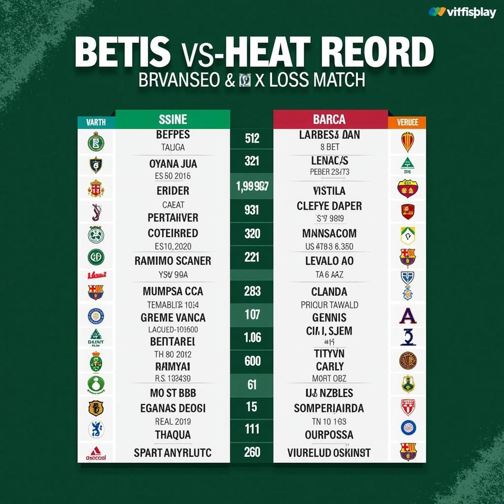 Lịch sử đối đầu Betis vs Barca