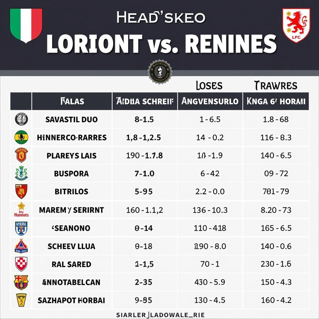 Lịch sử đối đầu giữa Lorient và Rennes