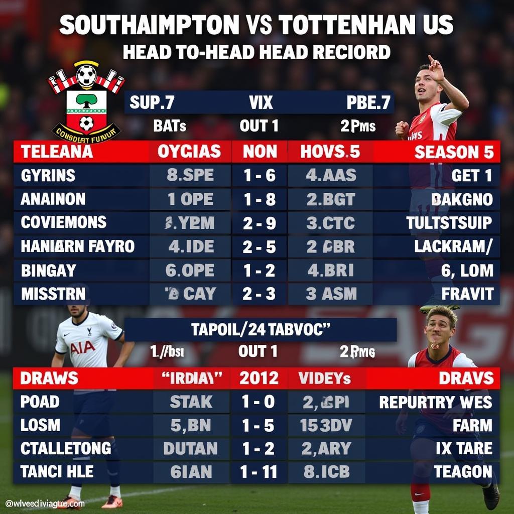 Lịch sử đối đầu Southampton vs Tottenham