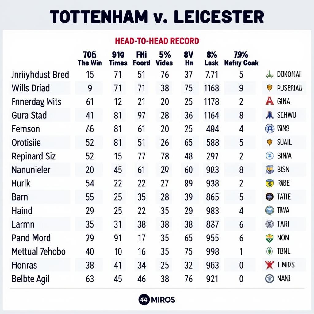 Lịch sử đối đầu Tottenham vs Leicester: Thống kê chi tiết