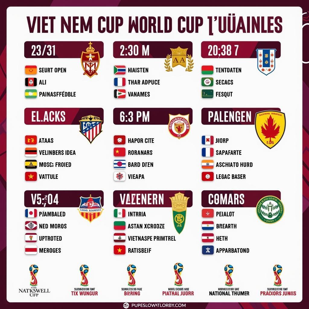 Lịch thi đấu đội tuyển Việt Nam - Vòng loại World Cup