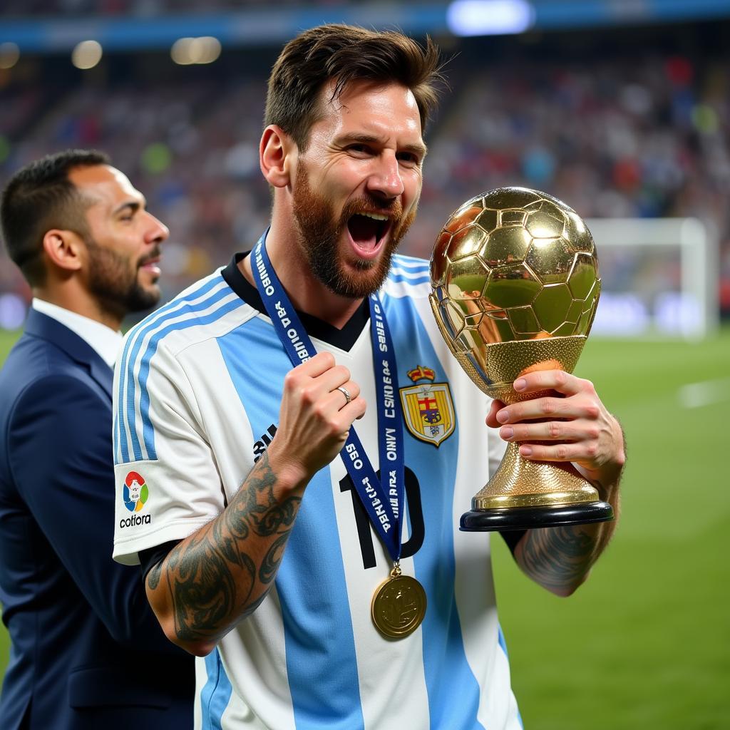 Lionel Messi cùng Argentina vô địch Copa America 2021