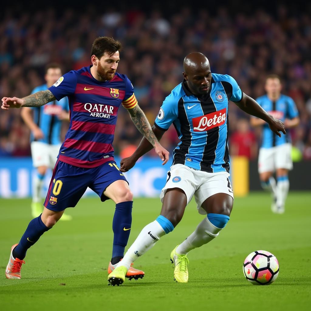 Lionel Messi đối đầu Kalidou Koulibaly