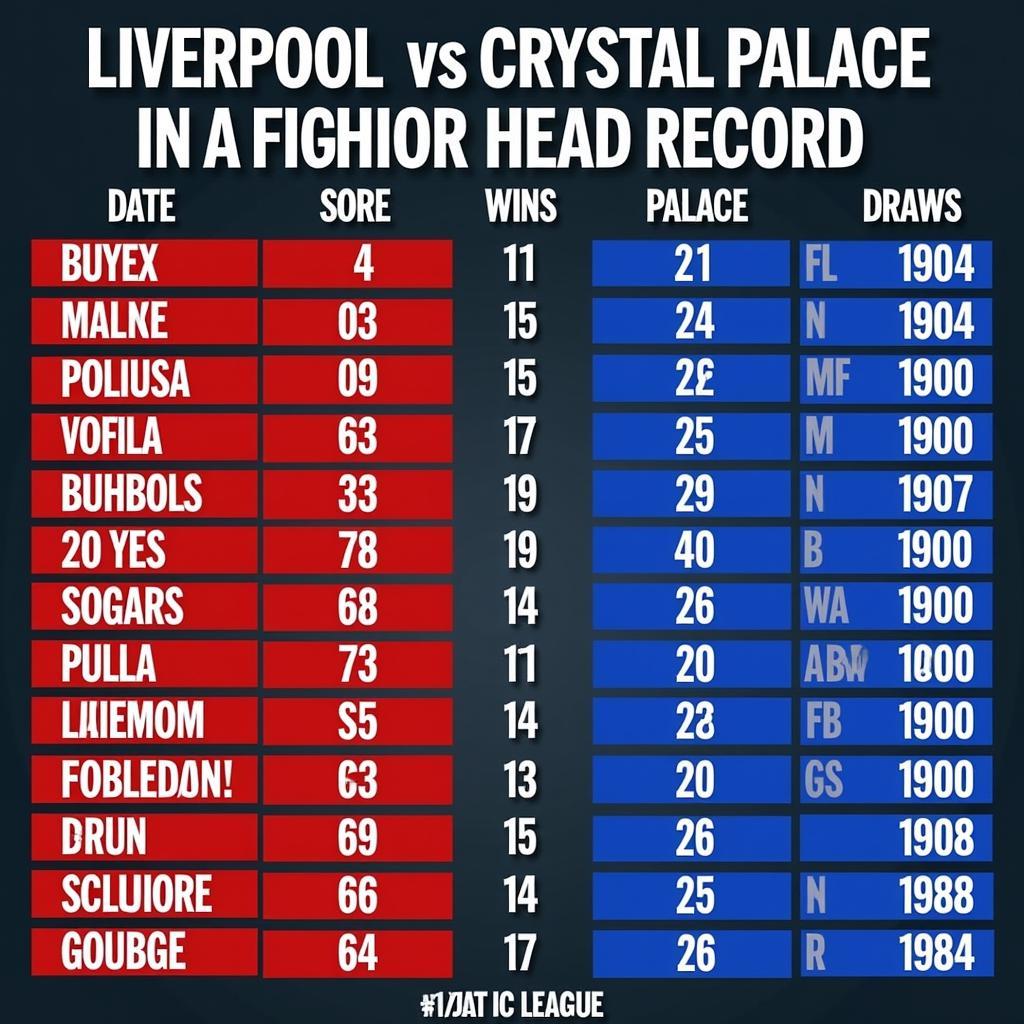 Lịch sử đối đầu Liverpool vs Palace