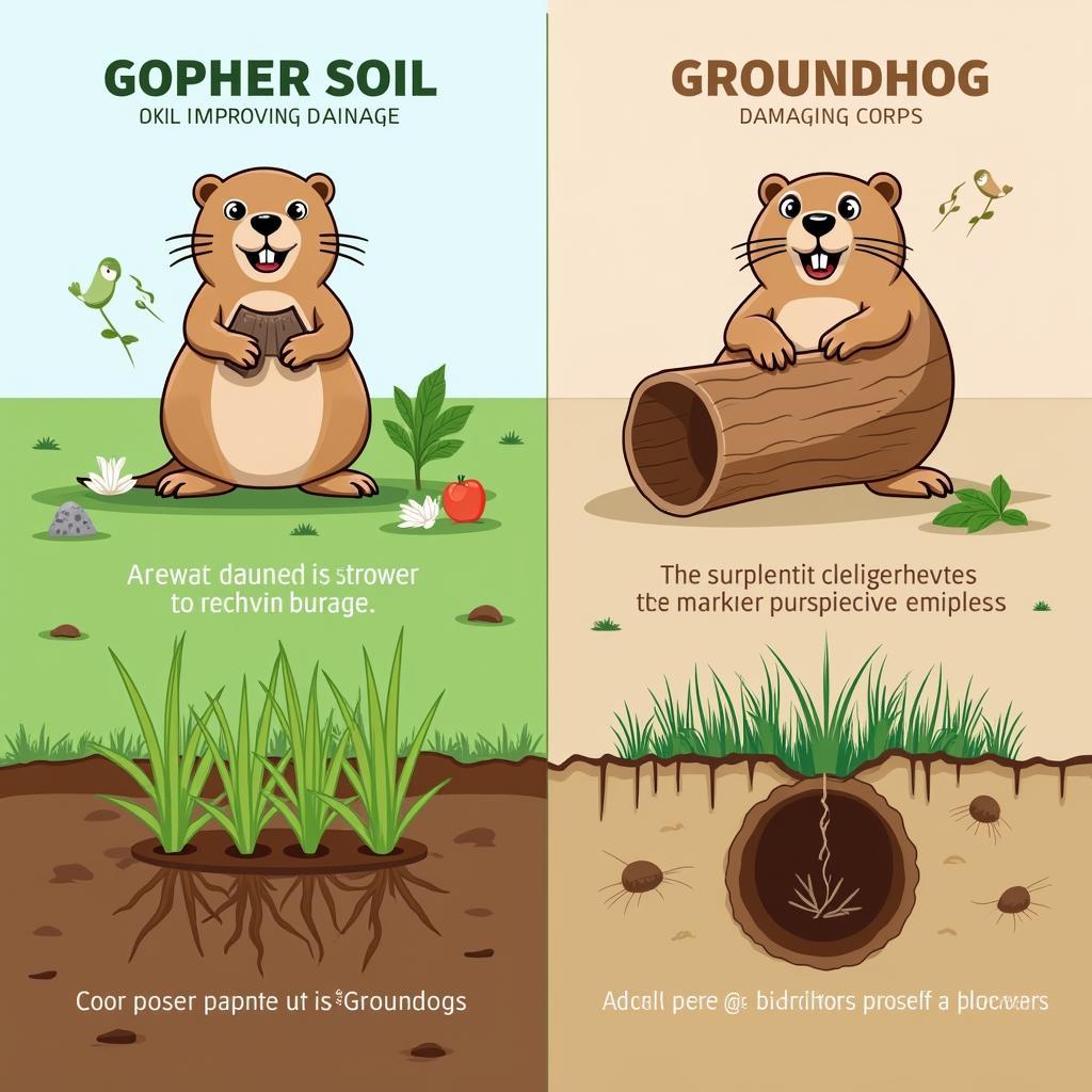 Lợi ích và tác hại của Gopher và Groundhog