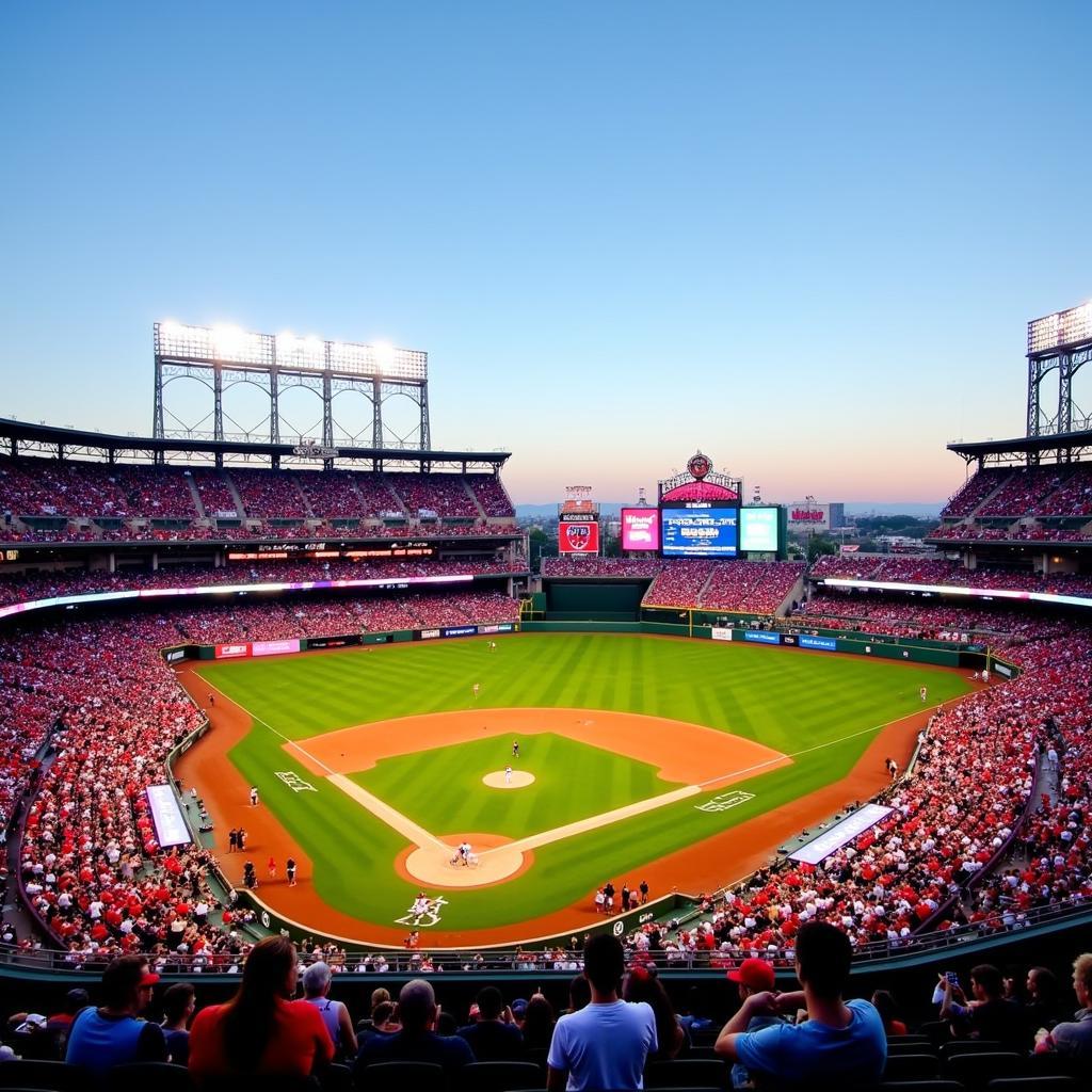 Los Angeles Angels thi đấu trên sân nhà