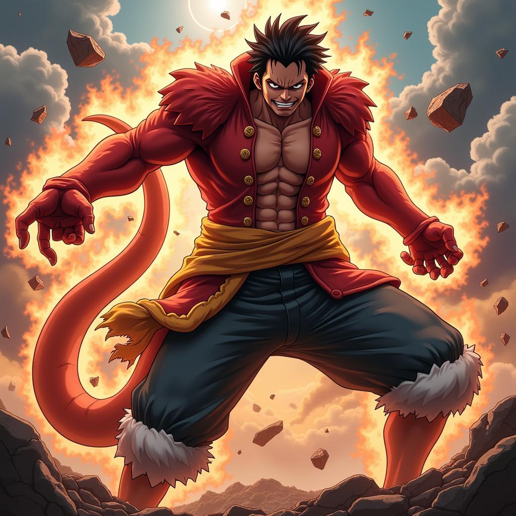 Luffy sử dụng Gear Fourth