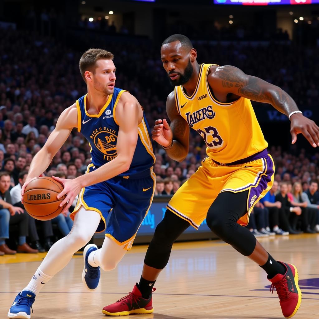 Luka Doncic đối đầu LeBron James