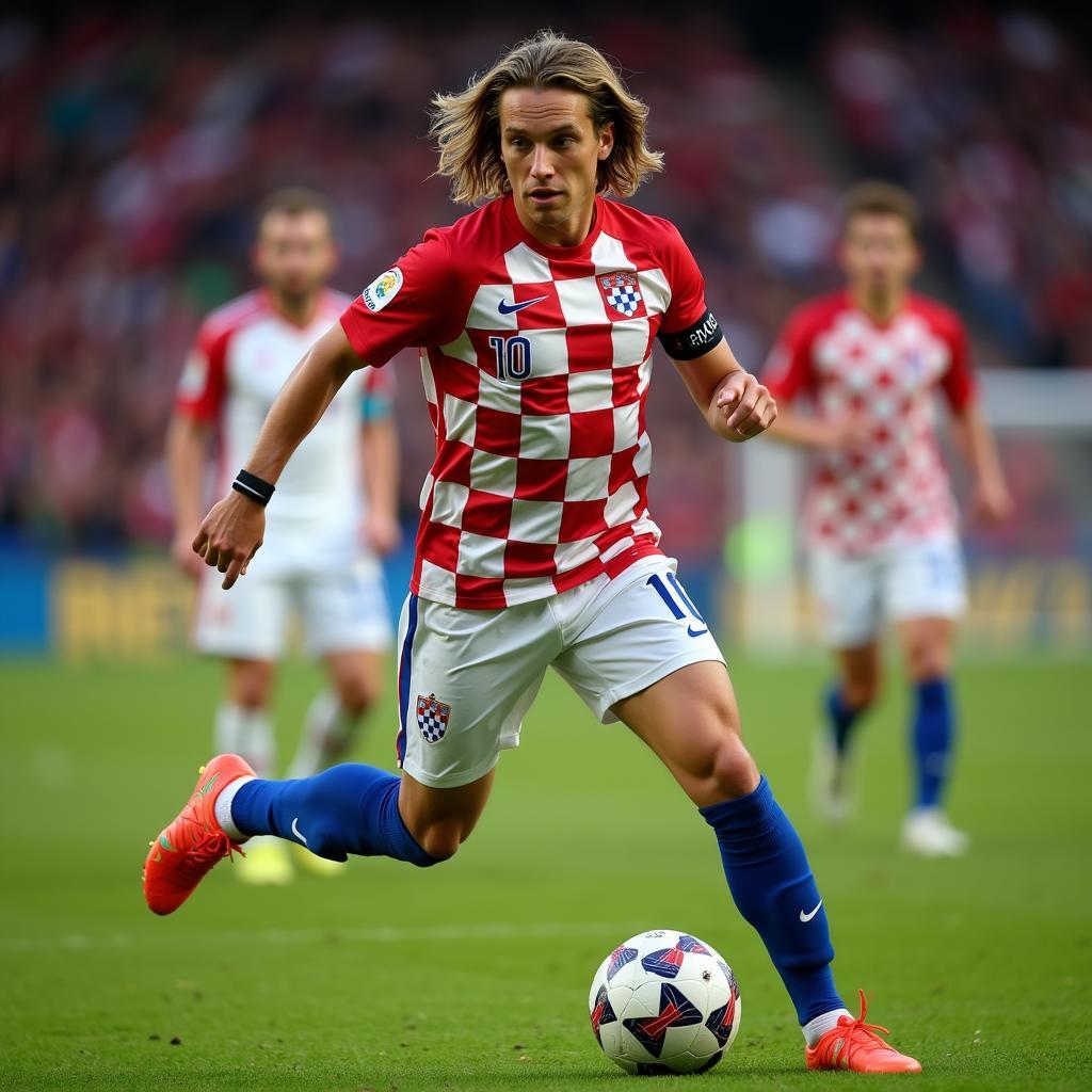 Luka Modrić dẫn dắt đội tuyển Croatia