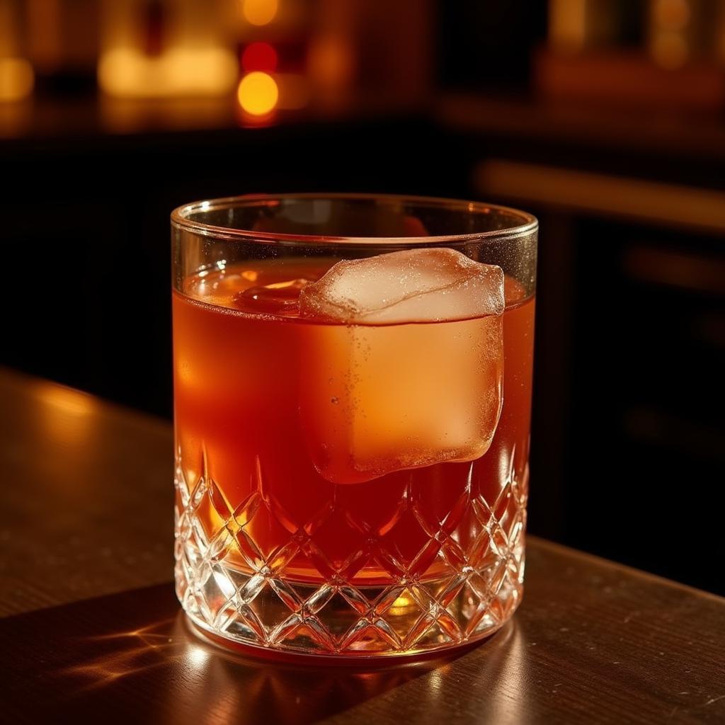 Ly cocktail mát lạnh với đá 110